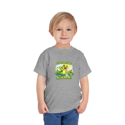 Toddler Tee - "Catch Ya Later Alligator" Cute Cartoon Alligator Kids Shirt
