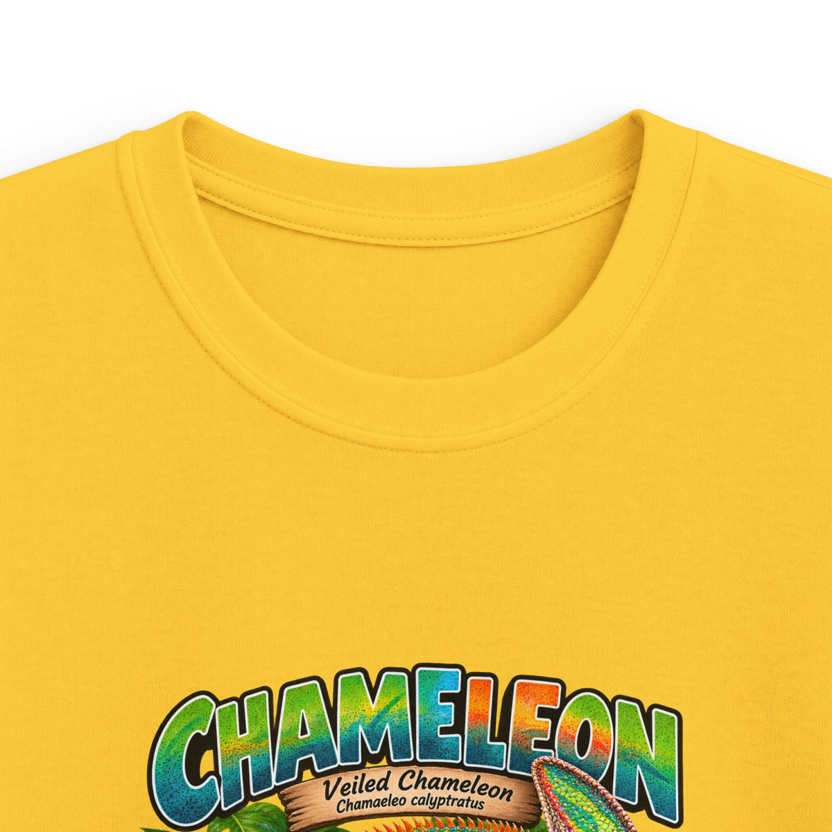 Kids Chameleon T‑Shirt — Colorful Tropical Reptile Graphic Tee
