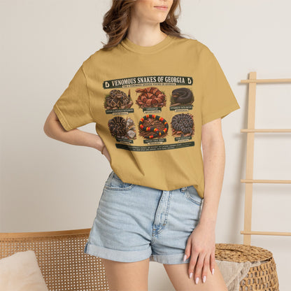 Venomous Snakes of Georgia T-shirt | Snake Identification Chart