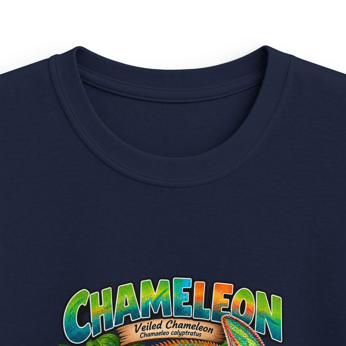 Kids Chameleon T‑Shirt — Colorful Tropical Reptile Graphic Tee