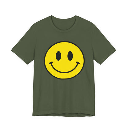 Smiley Face Graphic Tee — Retro Yellow Happy Face T‑Shirt