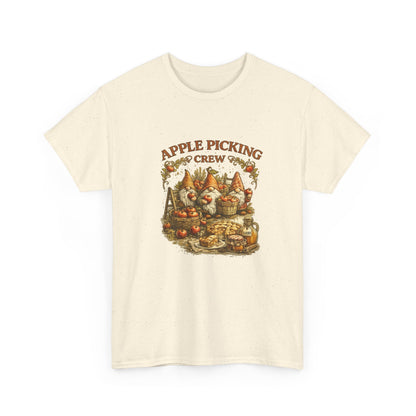 Apple Picking Crew T-Shirt — Vintage Fall Orchard Graphic Tee