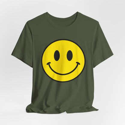 Smiley Face Graphic Tee — Retro Yellow Happy Face T‑Shirt