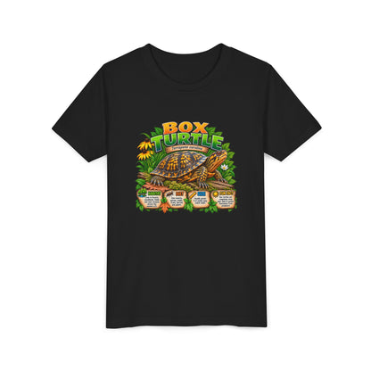 Box Turtle Youth Tee — Cute Educational Turtle Shirt for Kids