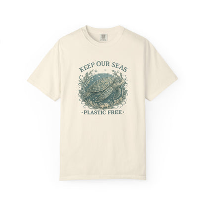 Keep Our Seas Plastic Free Sea Turtle T-Shirt