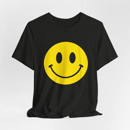 Smiley Face Graphic Tee — Retro Yellow Happy Face T‑Shirt