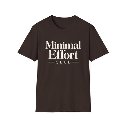 Minimal Effort T-Shirt — Subtle Pastel Text Casual Tee