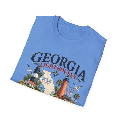 Georgia Lighthouses T-Shirt — Vintage Coastal Tee
