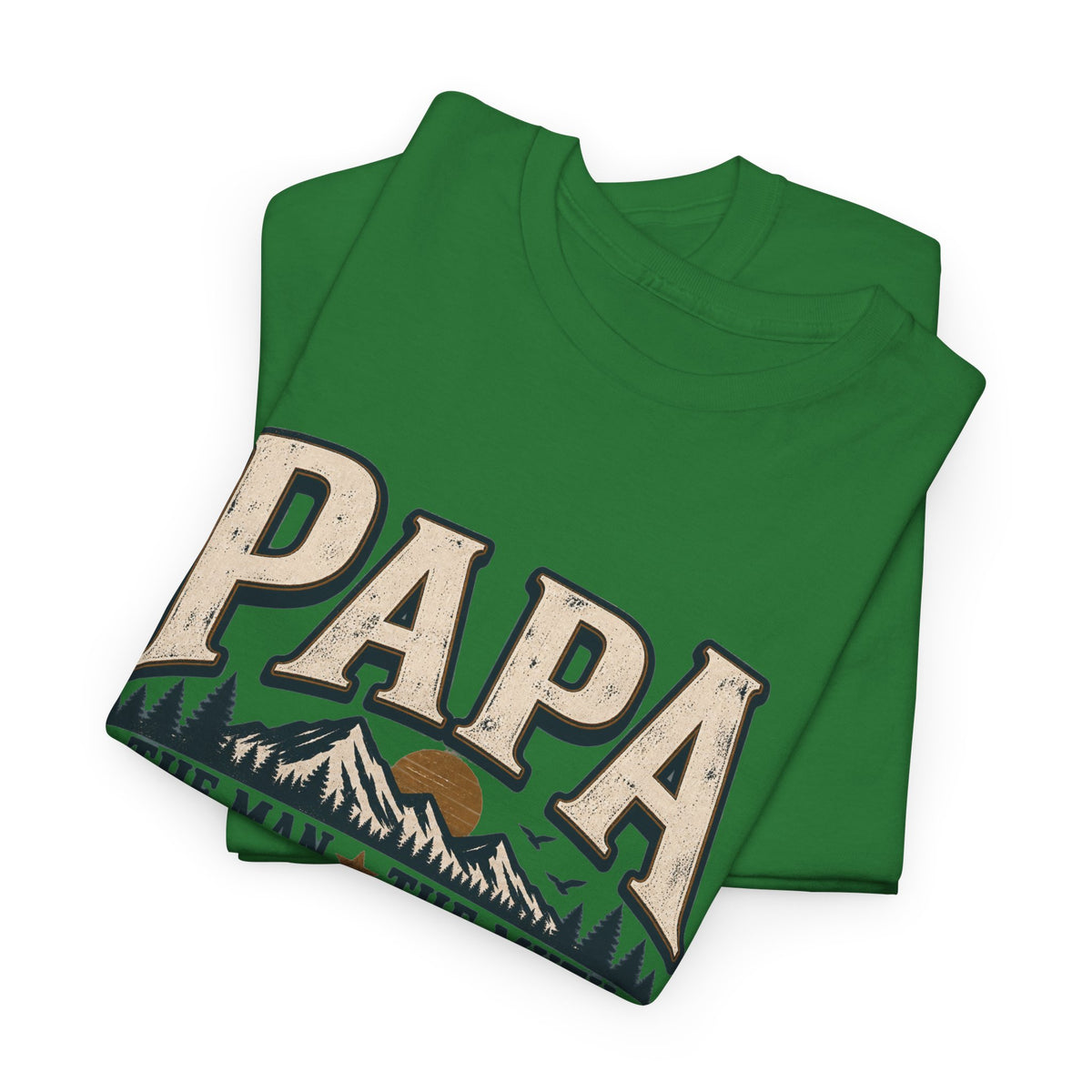 Papa T-Shirt — "Papa The Man The Myth The Legend" Vintage Dad Tee