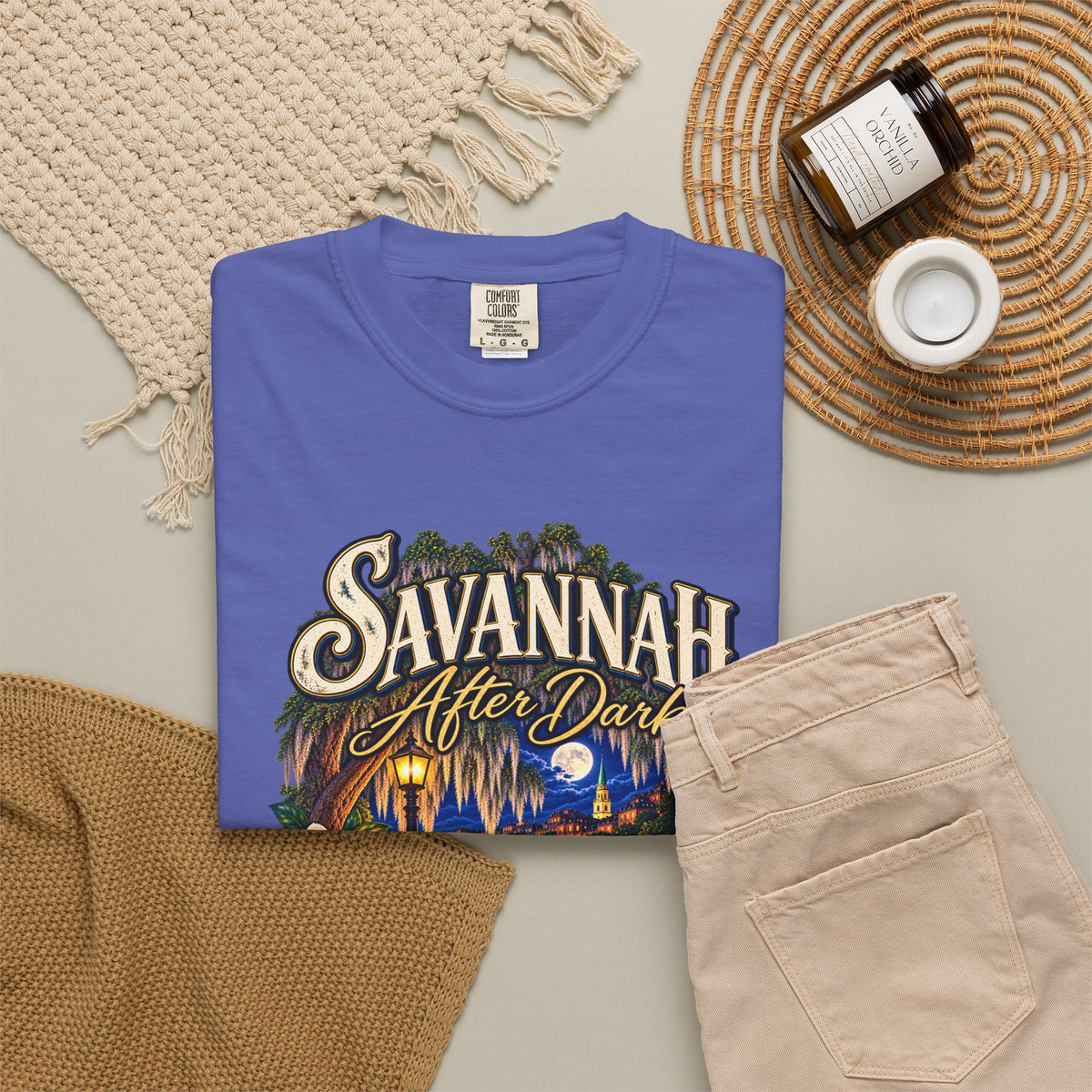Savannah After Dark T-Shirt — Nightscape Souvenir Tee