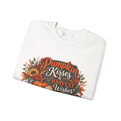 Pumpkin Kisses & Harvest Wishes Crewneck Sweatshirt