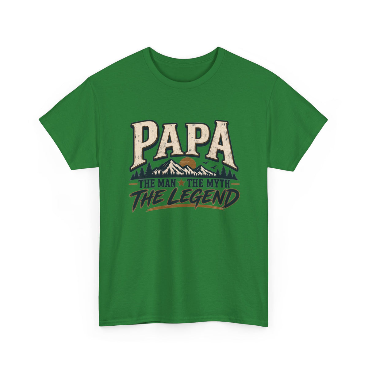 Papa T-Shirt — "Papa The Man The Myth The Legend" Vintage Dad Tee
