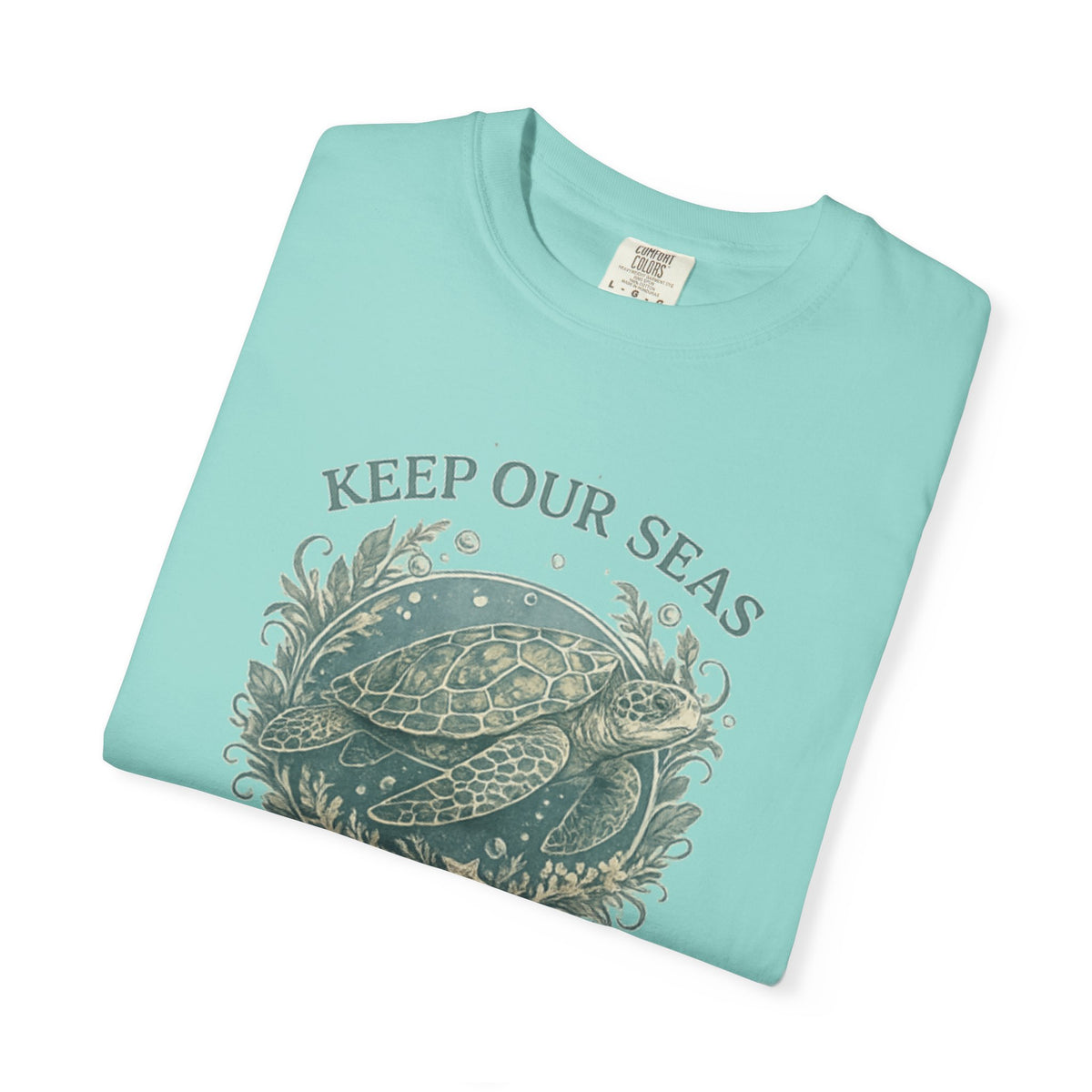 Keep Our Seas Plastic Free Sea Turtle T-Shirt