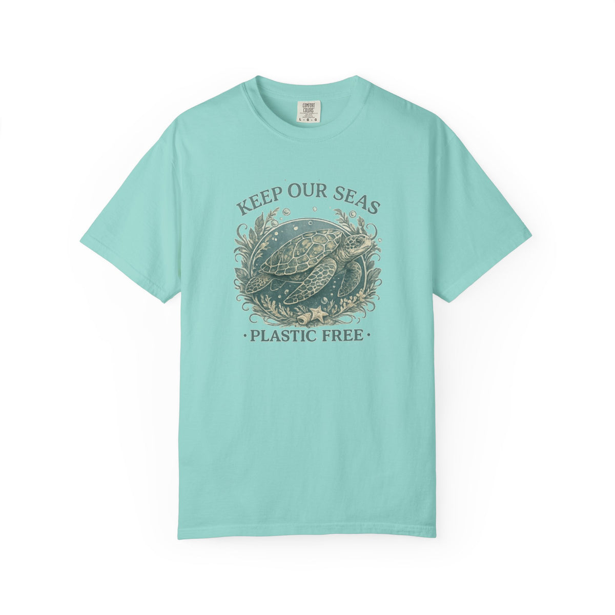 Keep Our Seas Plastic Free Sea Turtle T-Shirt
