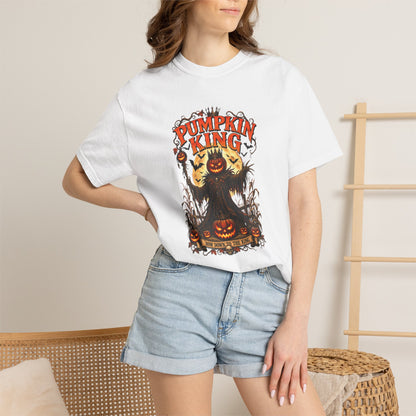Pumpkin King spooky pumpkin monster T-shirt | Halloween jack-o'-lantern tee