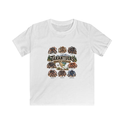 Kids Tee — 'Tarantulas of North America' Illustrated Spider Guide