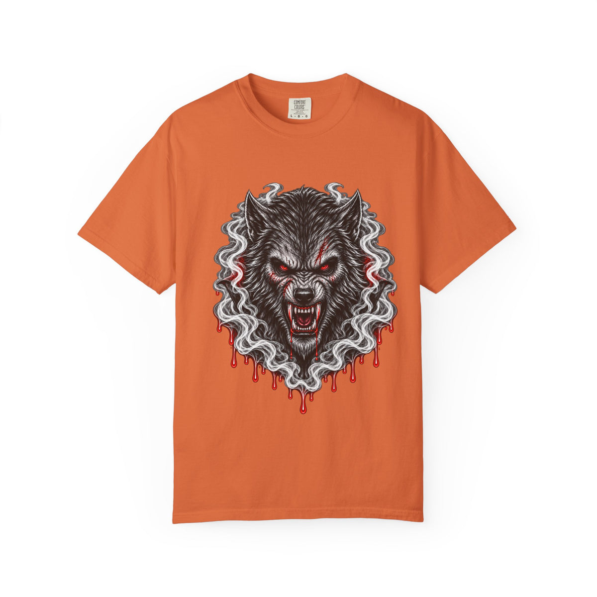 Wolf Head Graphic T-Shirt — Bloody Howl Horror Tee