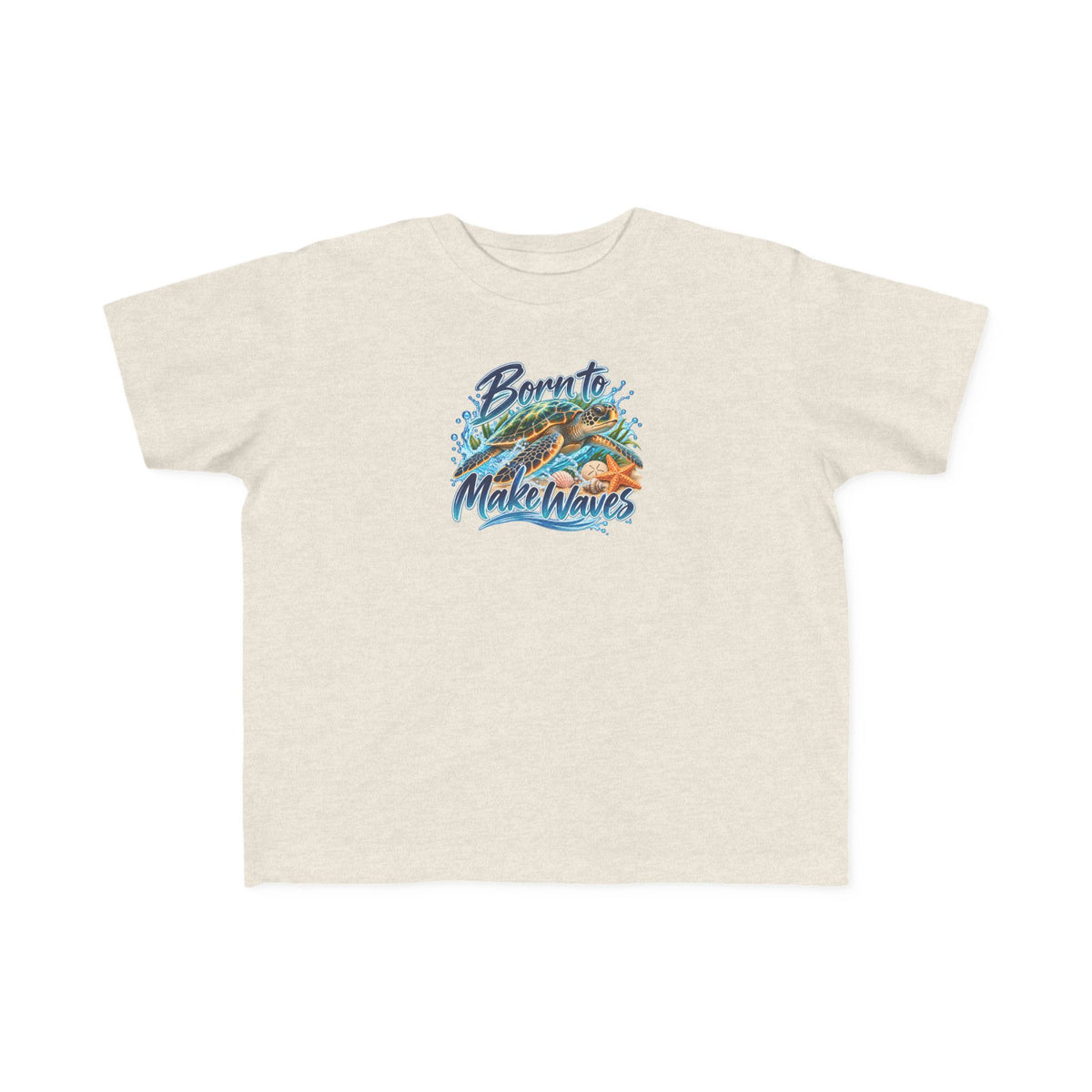 Toddler Tee - "Born to Make Waves" Surf Graphic Kids Shirt