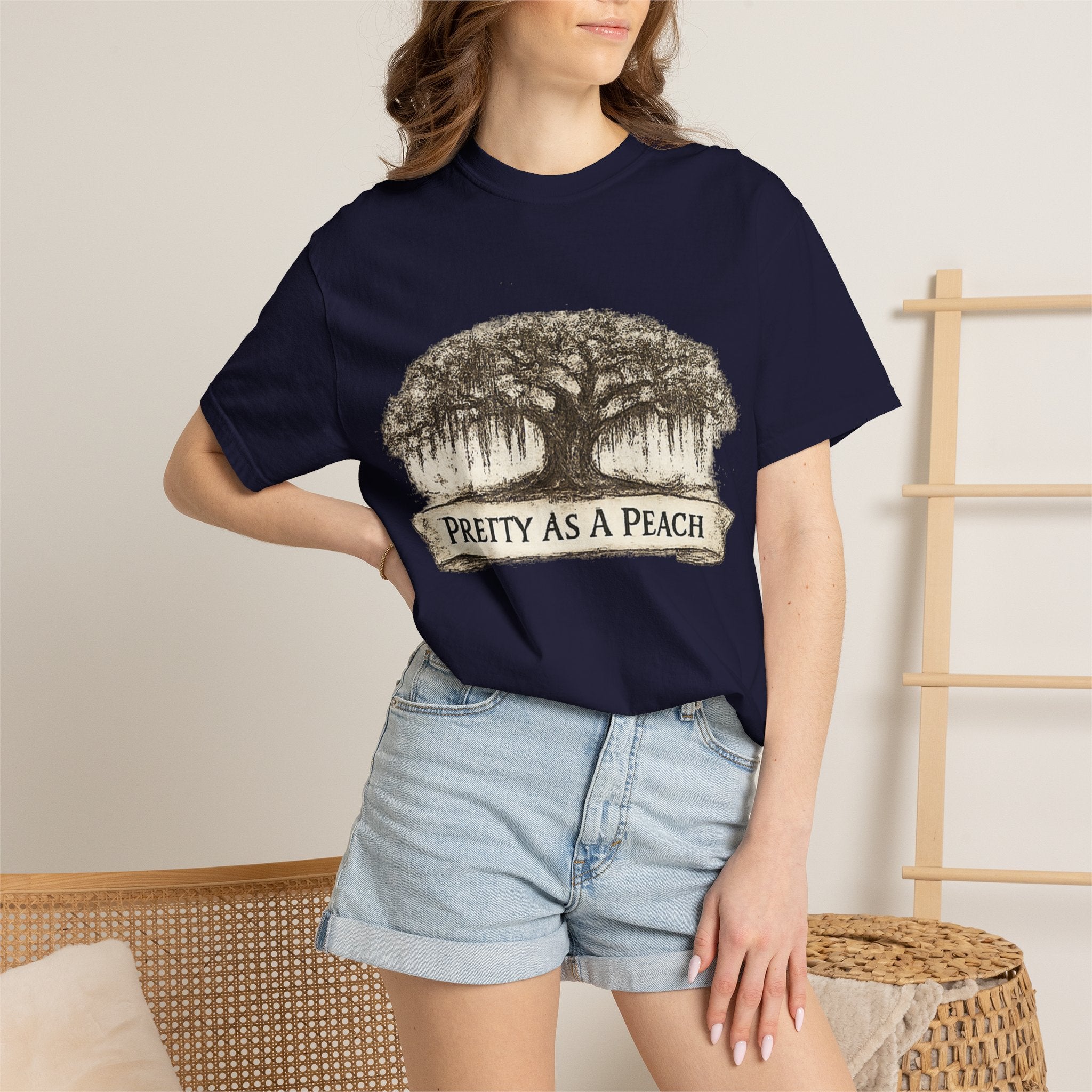 Pretty As A Peach T-Shirt — Southern Oak Vintage Graphic Tee