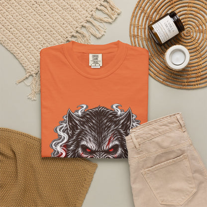 Wolf Head Graphic T-Shirt — Bloody Howl Horror Tee