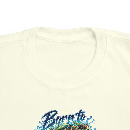 Toddler Tee - "Born to Make Waves" Surf Graphic Kids Shirt