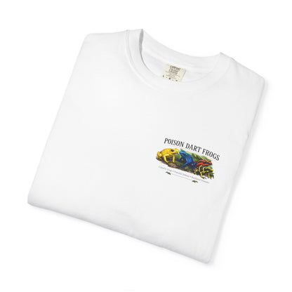 Poison Dart Frogs T-shirt | Colorful Frog Illustration, Amphibian Species Chart