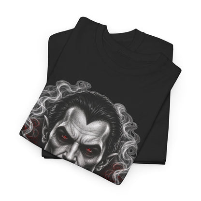 Vampire Face Graphic Tee — Gothic Horror Dracula T-Shirt