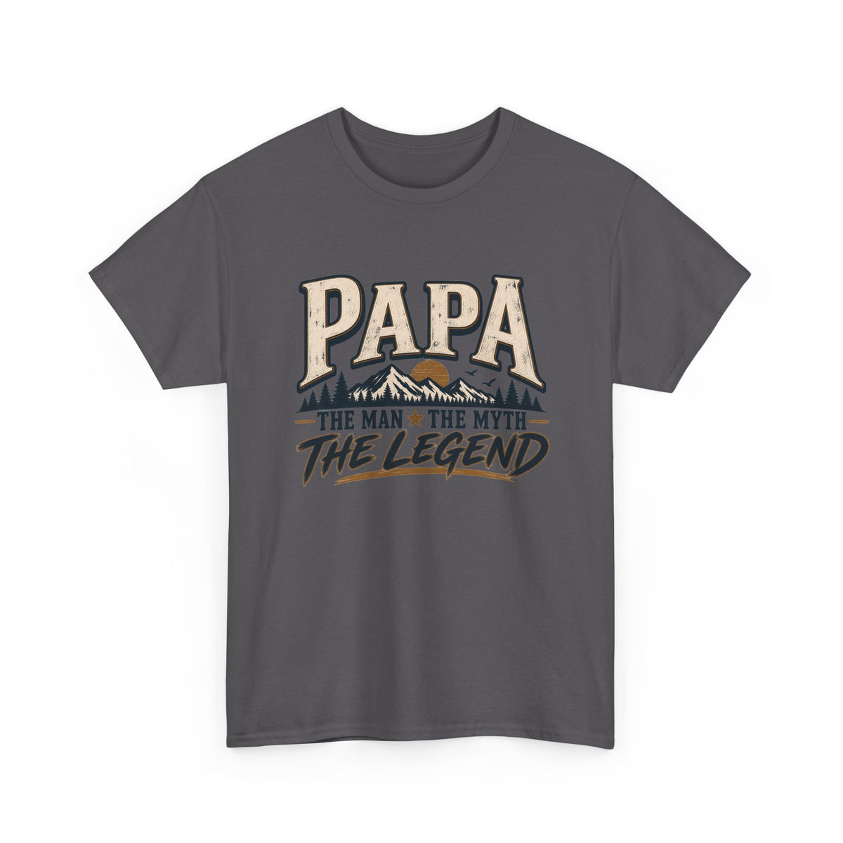 Papa T-Shirt — "Papa The Man The Myth The Legend" Vintage Dad Tee