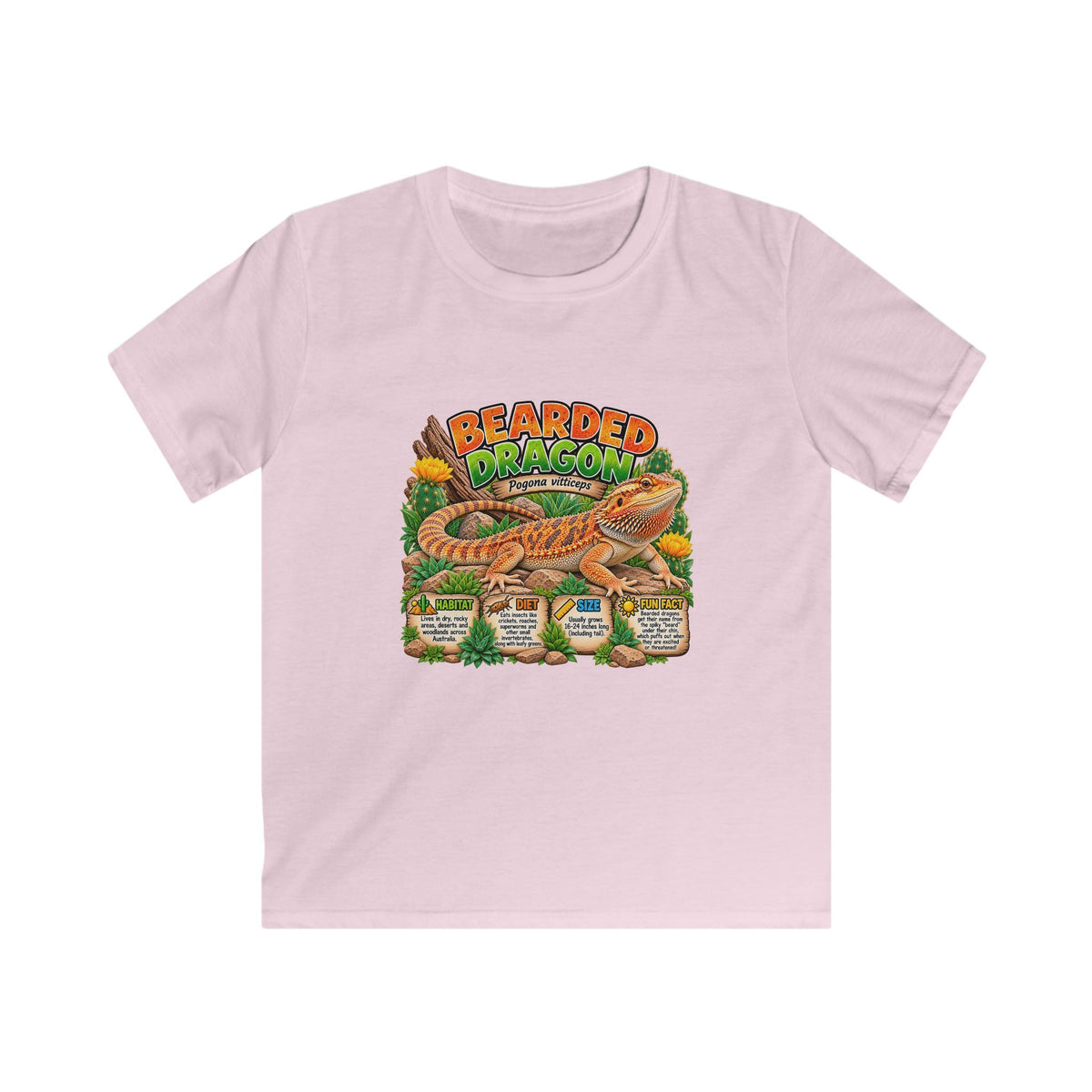 Kids T-Shirt — 'Bearded Dragon' Reptile Lover Tee