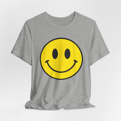 Smiley Face Graphic Tee — Retro Yellow Happy Face T‑Shirt