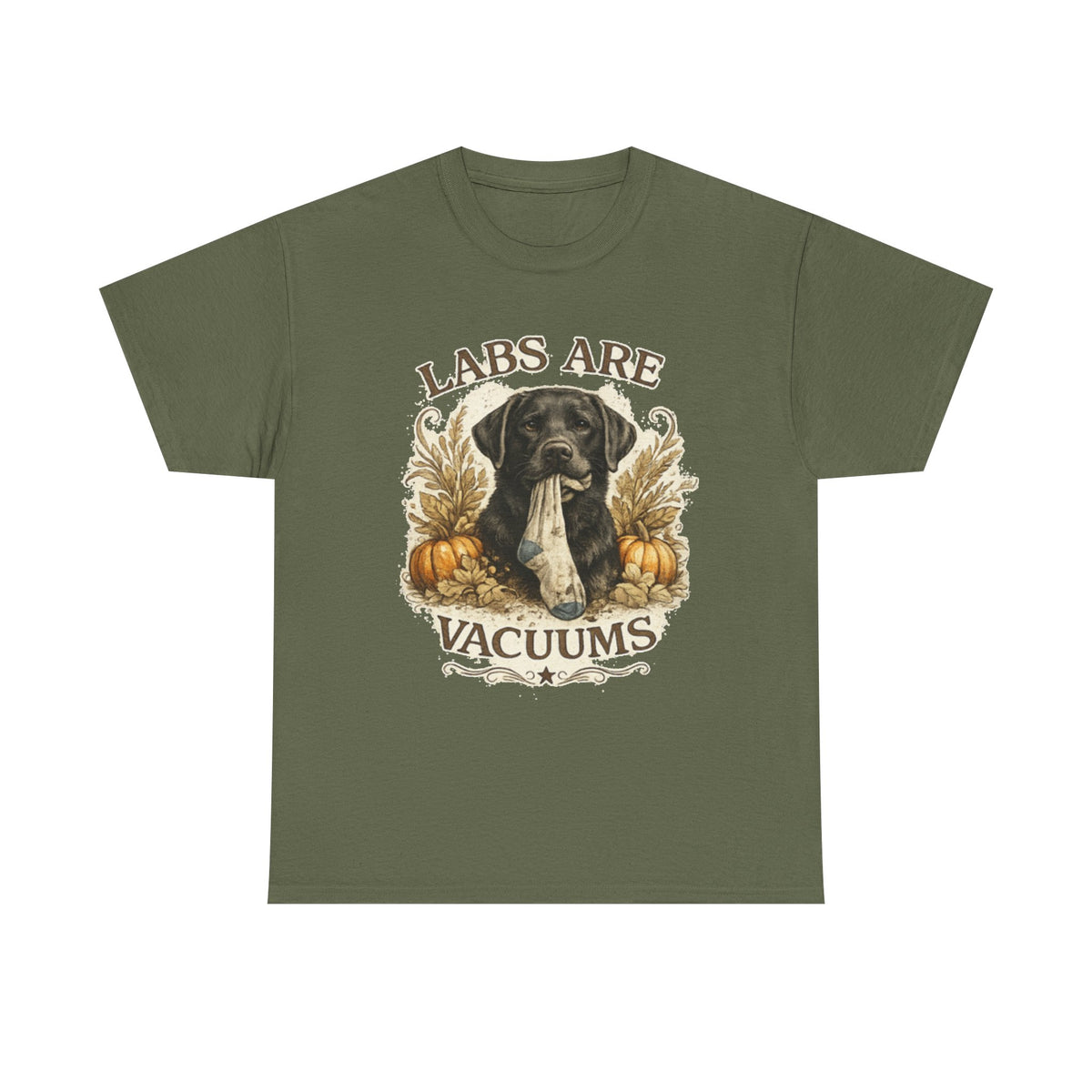 Labs Are Vacuums T-Shirt — Funny Labrador Dog Halloween Tee
