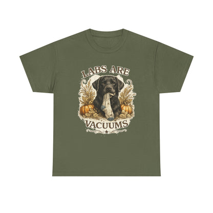 Labs Are Vacuums T-Shirt — Funny Labrador Dog Halloween Tee