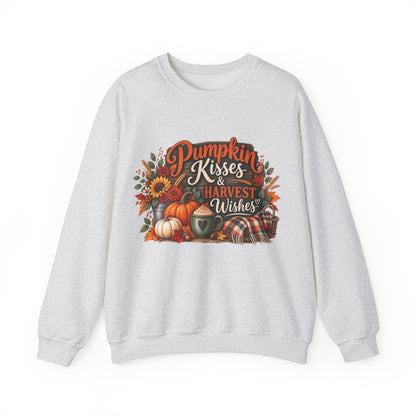 Pumpkin Kisses & Harvest Wishes Crewneck Sweatshirt
