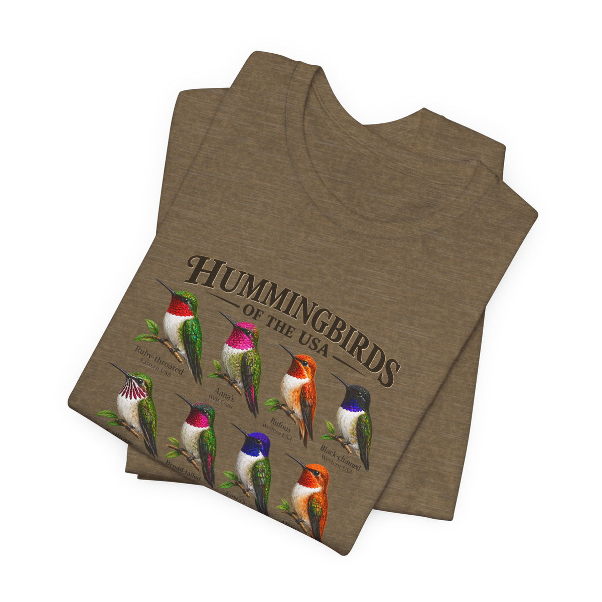 Hummingbirds of the USA Tee — Illustrated Guide T-Shirt