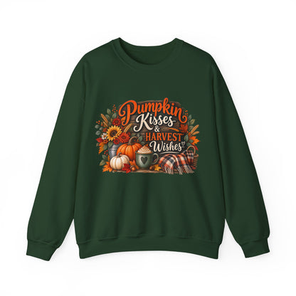 Pumpkin Kisses & Harvest Wishes Crewneck Sweatshirt