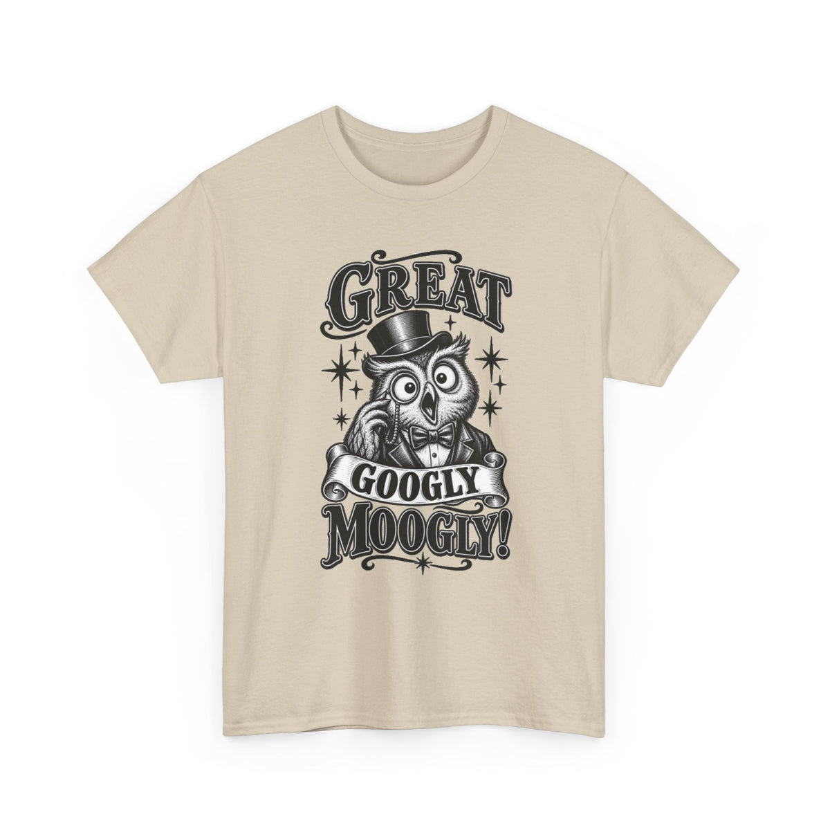 T-Shirt — Vintage Owl 'Great Googly Moogly!' Graphic Tee