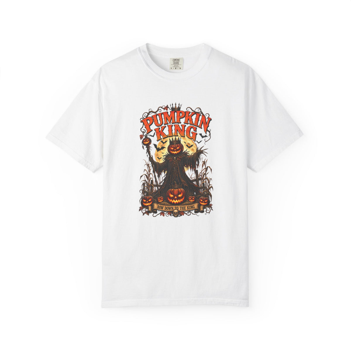 Pumpkin King spooky pumpkin monster T-shirt | Halloween jack-o'-lantern tee