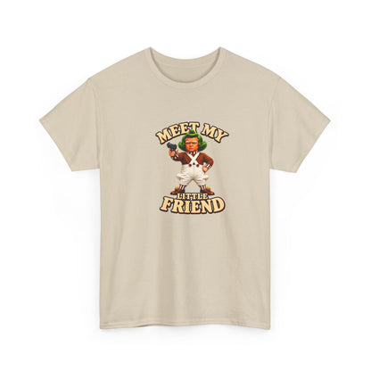 Meet My Little Friend T-Shirt — Retro Cute Character Tee