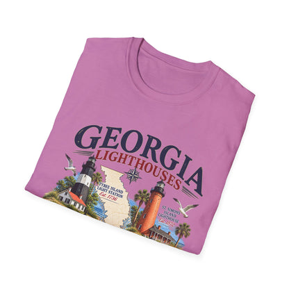 Georgia Lighthouses T-Shirt — Vintage Coastal Tee