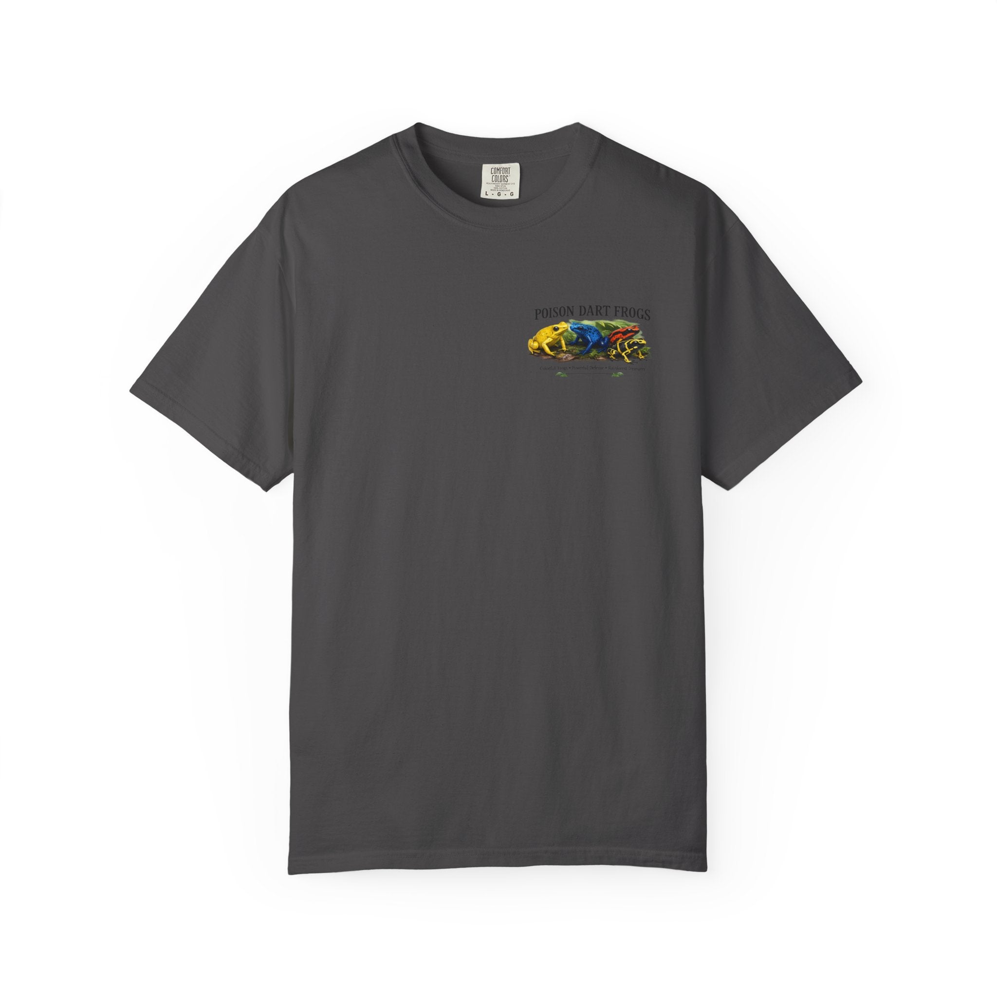 Poison Dart Frogs T-shirt | Colorful Frog Illustration, Amphibian Species Chart