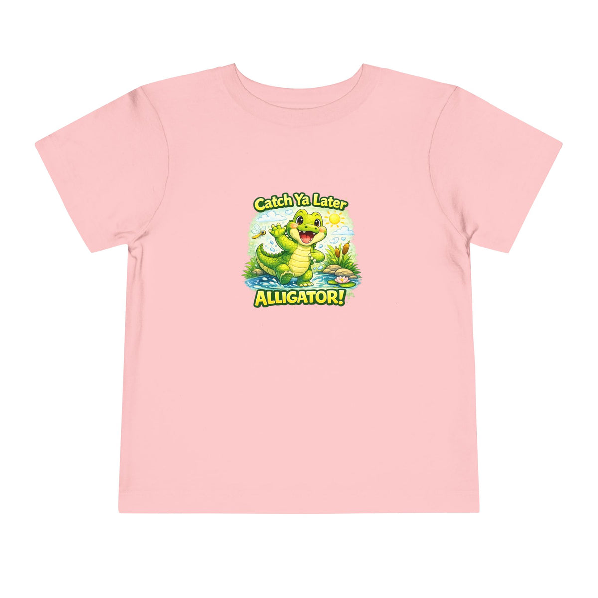 Toddler Tee - "Catch Ya Later Alligator" Cute Cartoon Alligator Kids Shirt