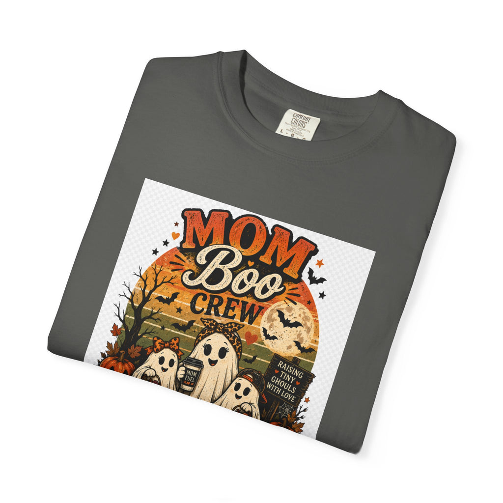 Mom Boo Crew Halloween T-Shirt — Cute Vintage Ghosts & Pumpkins Tee
