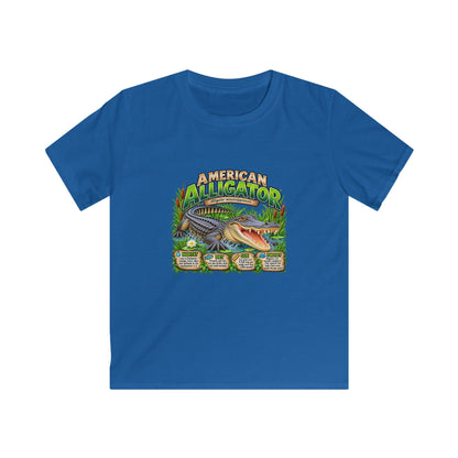 Kids Alligator Graphic Tee — "American Alligator" Nature Shirts for Boys & Girls