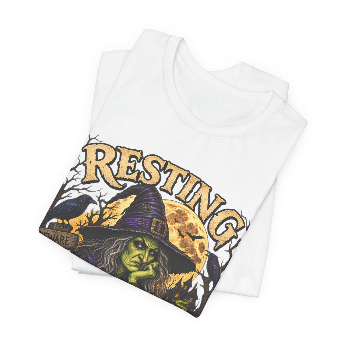 Resting Witch Face T-Shirt — Funny Halloween Witch Graphic Tee