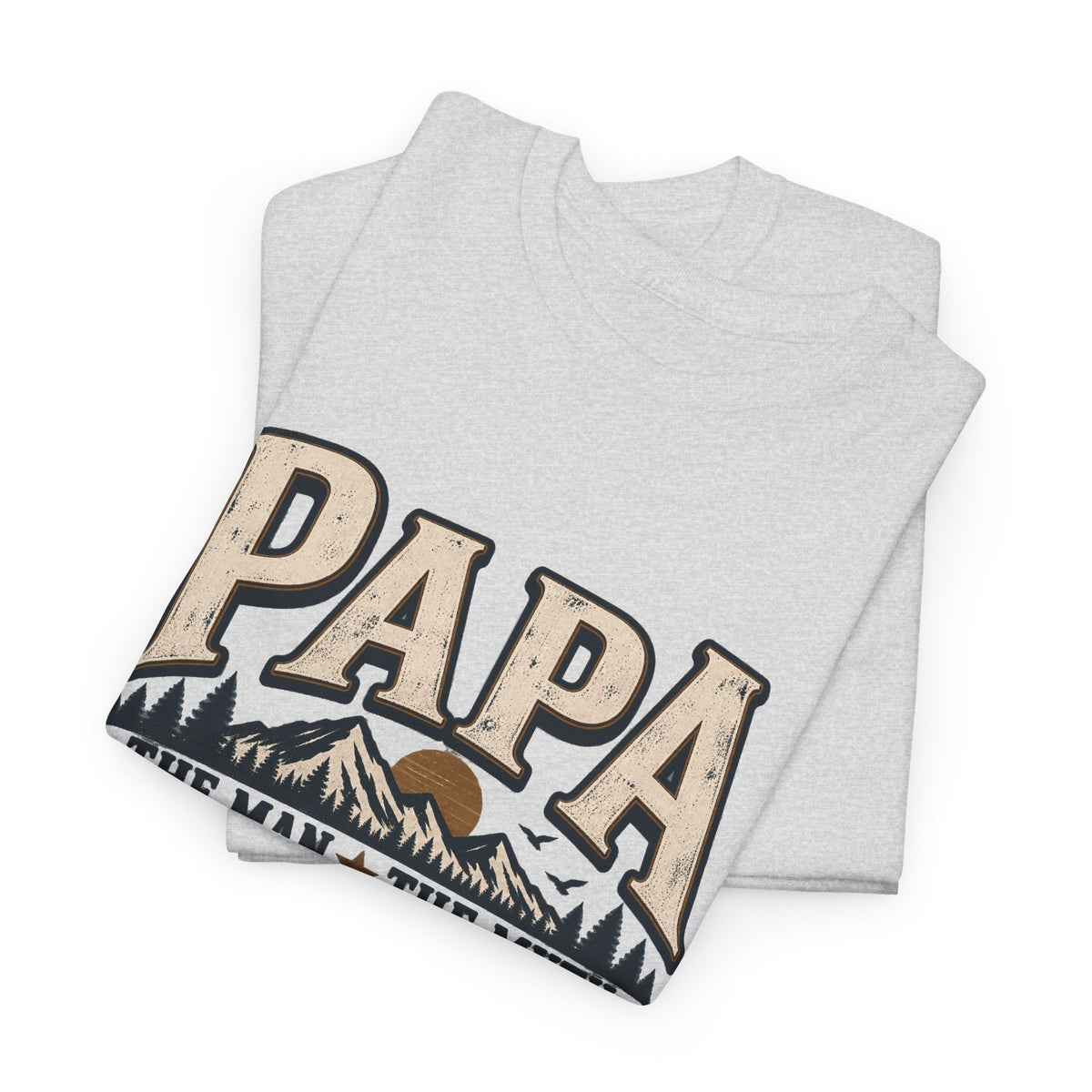 Papa T-Shirt — "Papa The Man The Myth The Legend" Vintage Dad Tee