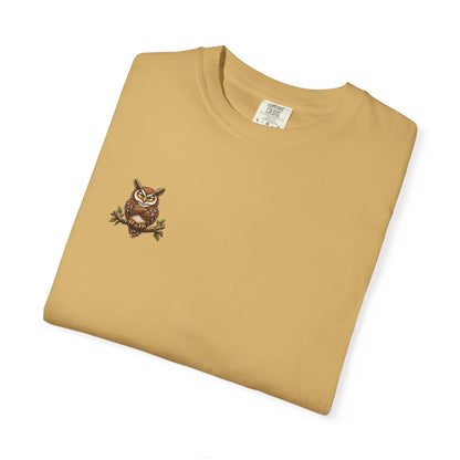 I Don’t Give a Hoot Owl T-Shirt — Funny Autumn Woodland Graphic Tee
