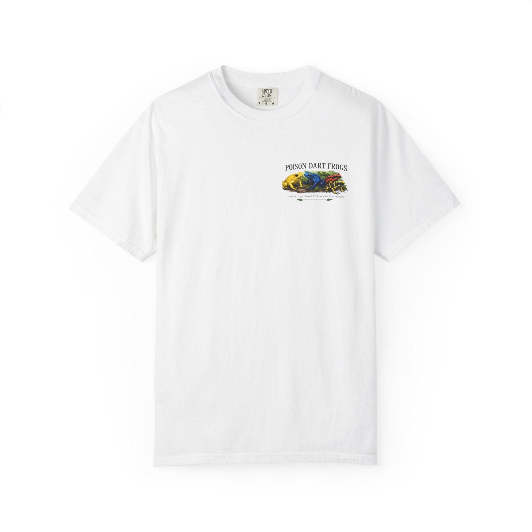 Poison Dart Frogs T-shirt | Colorful Frog Illustration, Amphibian Species Chart