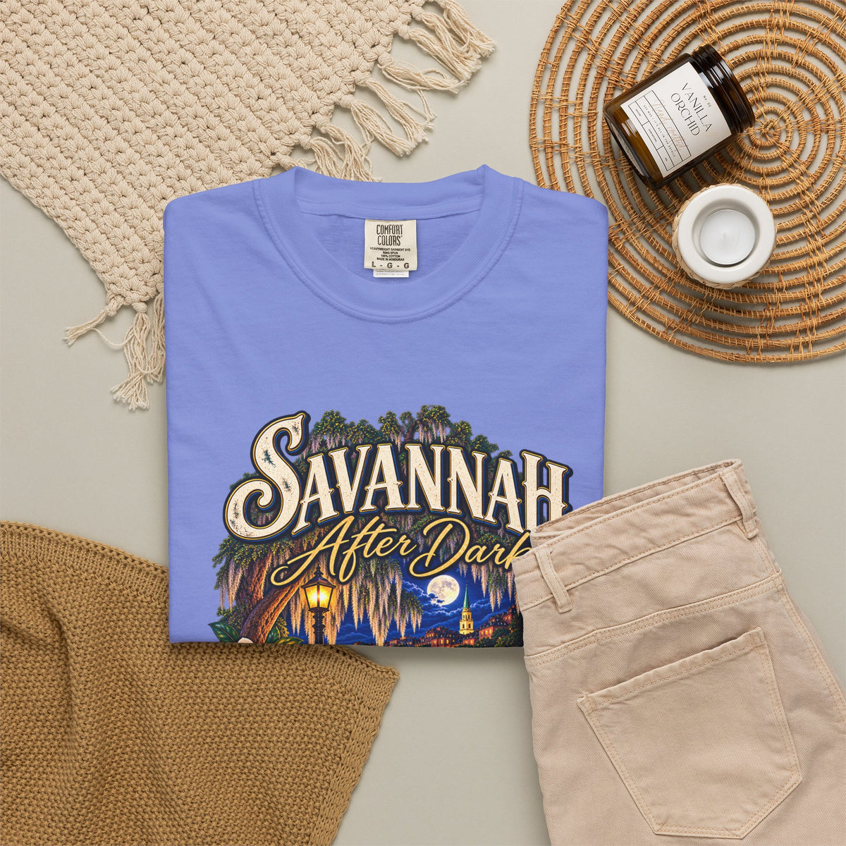 Savannah After Dark T-Shirt — Nightscape Souvenir Tee
