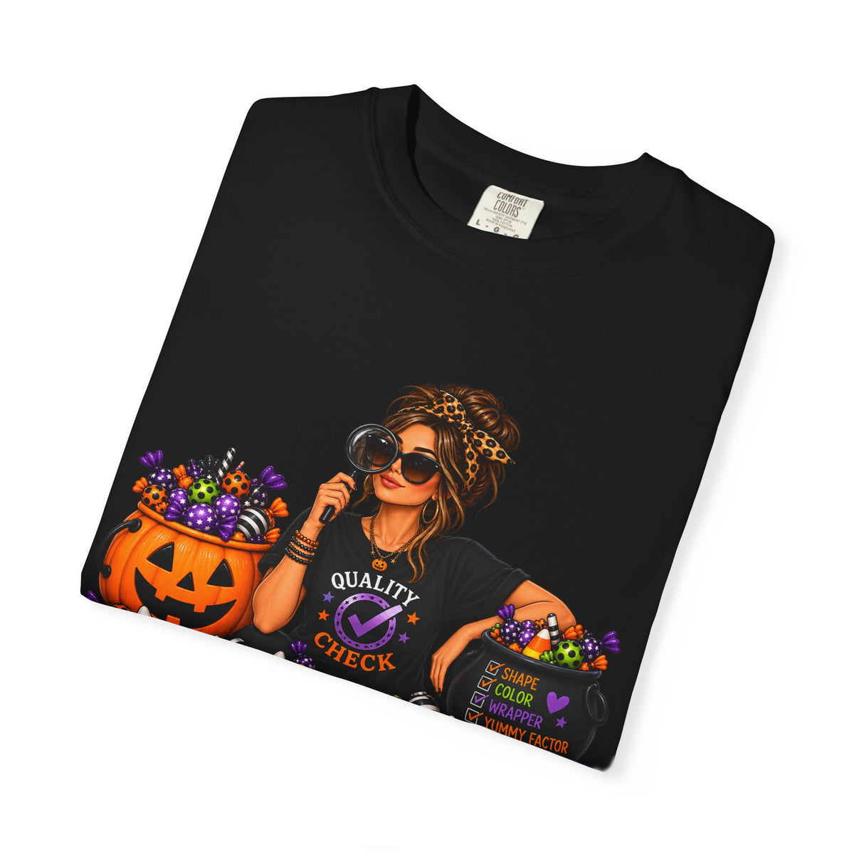 Mom Candy Inspector T-Shirt — Funny Halloween Trick-or-Treat Mom Tee