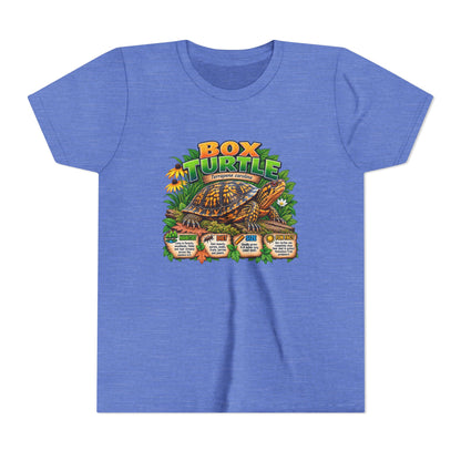 Box Turtle Youth Tee — Cute Educational Turtle Shirt for Kids